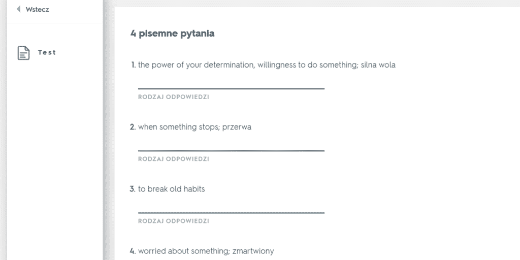 Quizlet – najlepsza aplikacja do nauki słówek - test