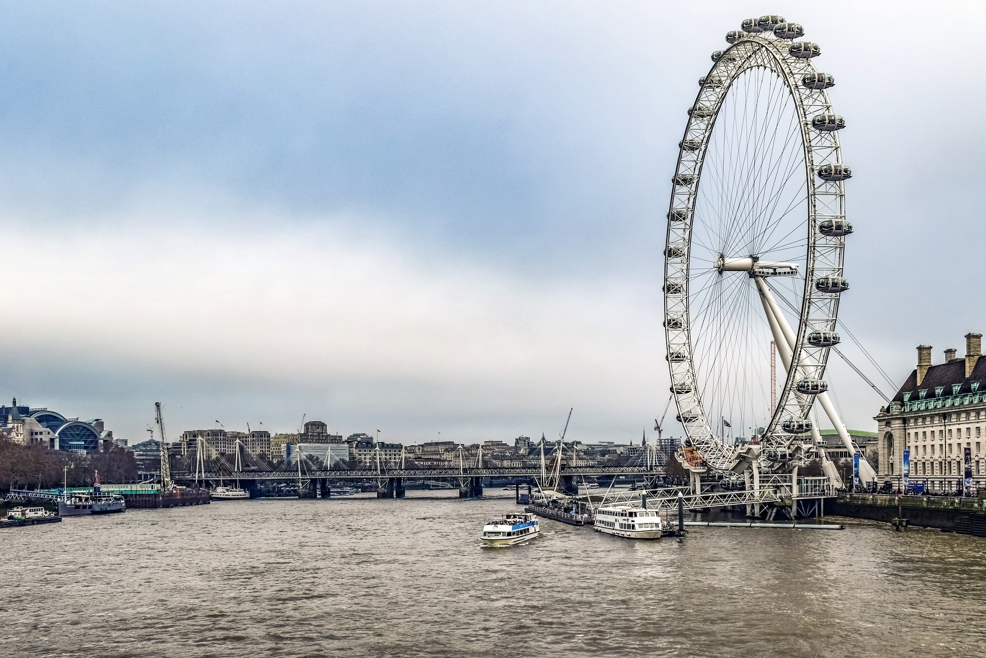 London Eye nad Tamizą w Londynie